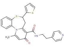 11-methyl-9-oxo-N-[2-(4-pyridinyl)ethyl]-6-(2-thienyl)-7,9-dihydro-6H-pyrido[2,1-d][1,5]benzothiazepine-8-carboxamide