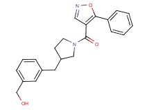 [3-({1-[(5-phenylisoxazol-4-yl)carbonyl]pyrrolidin-3-yl}methyl)phenyl]methanol