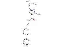 3-isobutyl-1-methyl-N-[2-(4-phenylpiperidin-1-yl)ethyl]-1H-pyrazole-5-carboxamide