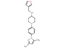 1-[4-(3,5-dimethyl-1H-pyrazol-1-yl)phenyl]-N-(3-furylmethyl)-4-piperidinamine