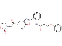 N-{2-[5-methyl-4-({[(2-oxo-1,3-oxazolidin-3-yl)acetyl]amino}methyl)-1,3-oxazol-2-yl]phenyl}-3-phenoxypropanamide