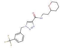 N-[2-(tetrahydro-2H-pyran-2-yl)ethyl]-1-[3-(trifluoromethyl)benzyl]-1H-1,2,3-triazole-4-carboxamide
