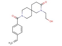 2-(2-hydroxyethyl)-9-(4-vinylbenzoyl)-2,9-diazaspiro[5.5]undecan-3-one