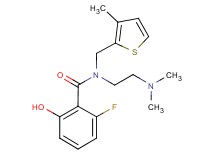 N-[2-(dimethylamino)ethyl]-2-fluoro-6-hydroxy-N-[(3-methyl-2-thienyl)methyl]benzamide