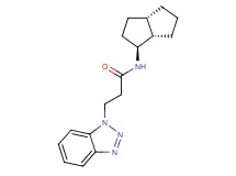 3-(1H-1,2,3-benzotriazol-1-yl)-N-[(1S*,3aS*,6aS*)-octahydropentalen-1-yl]propanamide