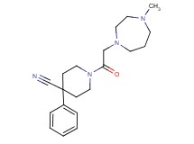 1-[(4-methyl-1,4-diazepan-1-yl)acetyl]-4-phenylpiperidine-4-carbonitrile