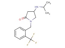 4-(isopropylamino)-1-[2-(trifluoromethyl)benzyl]-2-pyrrolidinone