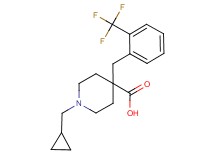1-(cyclopropylmethyl)-4-[2-(trifluoromethyl)benzyl]piperidine-4-carboxylic acid