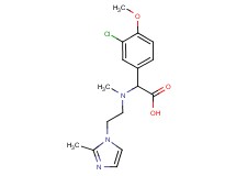 (3-chloro-4-methoxyphenyl){methyl[2-(2-methyl-1H-imidazol-1-yl)ethyl]amino}acetic acid