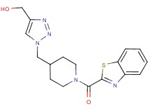 (1-{[1-(1,3-benzothiazol-2-ylcarbonyl)-4-piperidinyl]methyl}-1H-1,2,3-triazol-4-yl)methanol