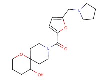 9-[5-(pyrrolidin-1-ylmethyl)-2-furoyl]-1-oxa-9-azaspiro[5.5]undecan-5-ol