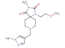 1-(2-methoxyethyl)-3-methyl-8-[(1-methyl-1H-pyrazol-4-yl)methyl]-1,3,8-triazaspiro[4.5]decane-2,4-dione