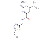N-[(5-ethyl-1,3,4-thiadiazol-2-yl)methyl]-7-isopropyl[1,2,4]triazolo[1,5-a]pyrimidine-5-carboxamide