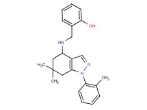 2-({[6,6-dimethyl-1-(2-methylphenyl)-4,5,6,7-tetrahydro-1H-indazol-4-yl]amino}methyl)phenol