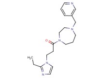 1-[3-(2-ethyl-1H-imidazol-1-yl)propanoyl]-4-(3-pyridinylmethyl)-1,4-diazepane