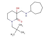3-[(cycloheptylamino)methyl]-1-(2,2-dimethylpropyl)-3-hydroxy-2-piperidinone