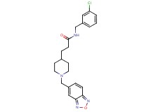 3-[1-(2,1,3-benzoxadiazol-5-ylmethyl)-4-piperidinyl]-N-(3-chlorobenzyl)propanamide