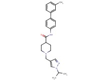 1-[(1-isopropyl-1H-pyrazol-4-yl)methyl]-N-(3'-methyl-4-biphenylyl)-4-piperidinecarboxamide