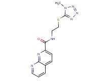 N-{2-[(1-methyl-1H-tetrazol-5-yl)thio]ethyl}-1,8-naphthyridine-2-carboxamide