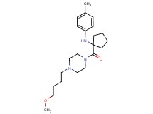 (1-{[4-(4-methoxybutyl)piperazin-1-yl]carbonyl}cyclopentyl)(4-methylphenyl)amine
