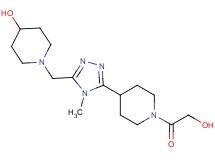 1-{[5-(1-glycoloylpiperidin-4-yl)-4-methyl-4H-1,2,4-triazol-3-yl]methyl}piperidin-4-ol