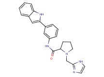 1-(1H-imidazol-2-ylmethyl)-N-[3-(1H-indol-2-yl)phenyl]prolinamide