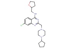 7-chloro-2-[(4-cyclopentyl-1-piperazinyl)methyl]-N-(tetrahydro-2-furanylmethyl)-4-quinazolinamine