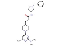 N-(1-benzyl-3-pyrrolidinyl)-3-{1-[2-(dimethylamino)-6-methyl-4-pyrimidinyl]-4-piperidinyl}propanamide