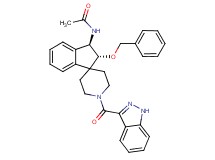 N-[(2R*,3R*)-2-(benzyloxy)-1'-(1H-indazol-3-ylcarbonyl)-2,3-dihydrospiro[indene-1,4'-piperidin]-3-yl]acetamide