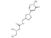 N~2~-ethyl-N~2~-methyl-N~1~-{[1-(1-methyl-6-oxo-1,6-dihydro-4-pyridazinyl)-3-pyrrolidinyl]methyl}glycinamide