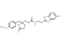 N-[2-(5-chloro-1H-benzimidazol-2-yl)ethyl]-3-{2-[4-(methylthio)benzyl]-5-oxo-2-pyrrolidinyl}propanamide