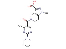 1-methyl-5-[(4-methyl-2-piperidin-1-ylpyrimidin-5-yl)carbonyl]-4,5,6,7-tetrahydro-1H-pyrazolo[4,3-c]pyridine-3-carboxylic acid