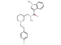 N-({1-[2-(4-chlorophenyl)ethyl]-3-piperidinyl}methyl)-N,1-dimethyl-1H-indole-3-carboxamide