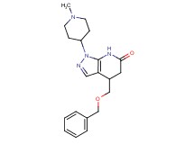 4-[(benzyloxy)methyl]-1-(1-methylpiperidin-4-yl)-1,4,5,7-tetrahydro-6H-pyrazolo[3,4-b]pyridin-6-one