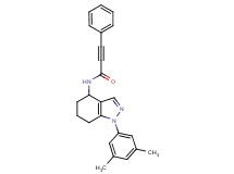 N-[1-(3,5-dimethylphenyl)-4,5,6,7-tetrahydro-1H-indazol-4-yl]-3-phenyl-2-propynamide
