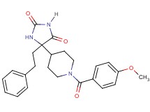 5-[1-(4-methoxybenzoyl)-4-piperidinyl]-5-(2-phenylethyl)-2,4-imidazolidinedione