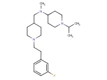 N-({1-[2-(3-fluorophenyl)ethyl]-4-piperidinyl}methyl)-1-isopropyl-N-methyl-4-piperidinamine