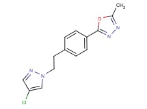 2-{4-[2-(4-chloro-1H-pyrazol-1-yl)ethyl]phenyl}-5-methyl-1,3,4-oxadiazole