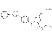 (2S,4S)-4-amino-N-ethyl-1-[4-(1-phenyl-1H-imidazol-4-yl)benzoyl]pyrrolidine-2-carboxamide