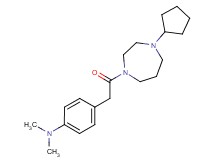 4-[2-(4-cyclopentyl-1,4-diazepan-1-yl)-2-oxoethyl]-N,N-dimethylaniline