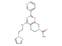 7-acetyl-N-[2-(1H-pyrazol-1-yl)ethyl]-2-pyridin-3-yl-5,6,7,8-tetrahydropyrido[3,4-d]pyrimidin-4-amine