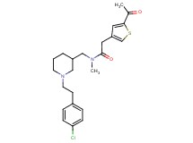 2-(5-acetyl-3-thienyl)-N-({1-[2-(4-chlorophenyl)ethyl]-3-piperidinyl}methyl)-N-methylacetamide