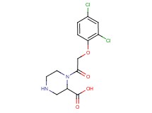 1-[(2,4-dichlorophenoxy)acetyl]-2-piperazinecarboxylic acid hydrochloride
