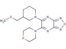5-[3-(methoxymethyl)-1-piperidinyl]-6-(4-morpholinyl)[1,2,5]oxadiazolo[3,4-b]pyrazine