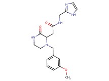 N-(1H-imidazol-2-ylmethyl)-2-[1-(3-methoxybenzyl)-3-oxo-2-piperazinyl]acetamide