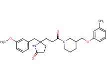 5-(3-methoxybenzyl)-5-(3-{3-[(3-methylphenoxy)methyl]-1-piperidinyl}-3-oxopropyl)-2-pyrrolidinone