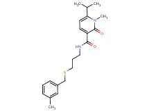 6-isopropyl-1-methyl-N-{3-[(3-methylbenzyl)thio]propyl}-2-oxo-1,2-dihydropyridine-3-carboxamide