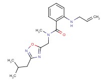 2-(allylamino)-N-[(3-isobutyl-1,2,4-oxadiazol-5-yl)methyl]-N-methylbenzamide