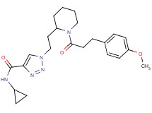 N-cyclopropyl-1-(2-{1-[3-(4-methoxyphenyl)propanoyl]-2-piperidinyl}ethyl)-1H-1,2,3-triazole-4-carboxamide