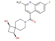 (1R*,3S*)-7-[(7-fluoro-2-methylquinolin-4-yl)carbonyl]-7-azaspiro[3.5]nonane-1,3-diol